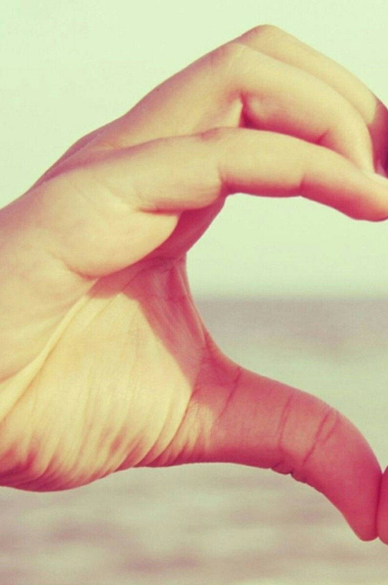 Cute Couple Matching Left Hand Heart Sign