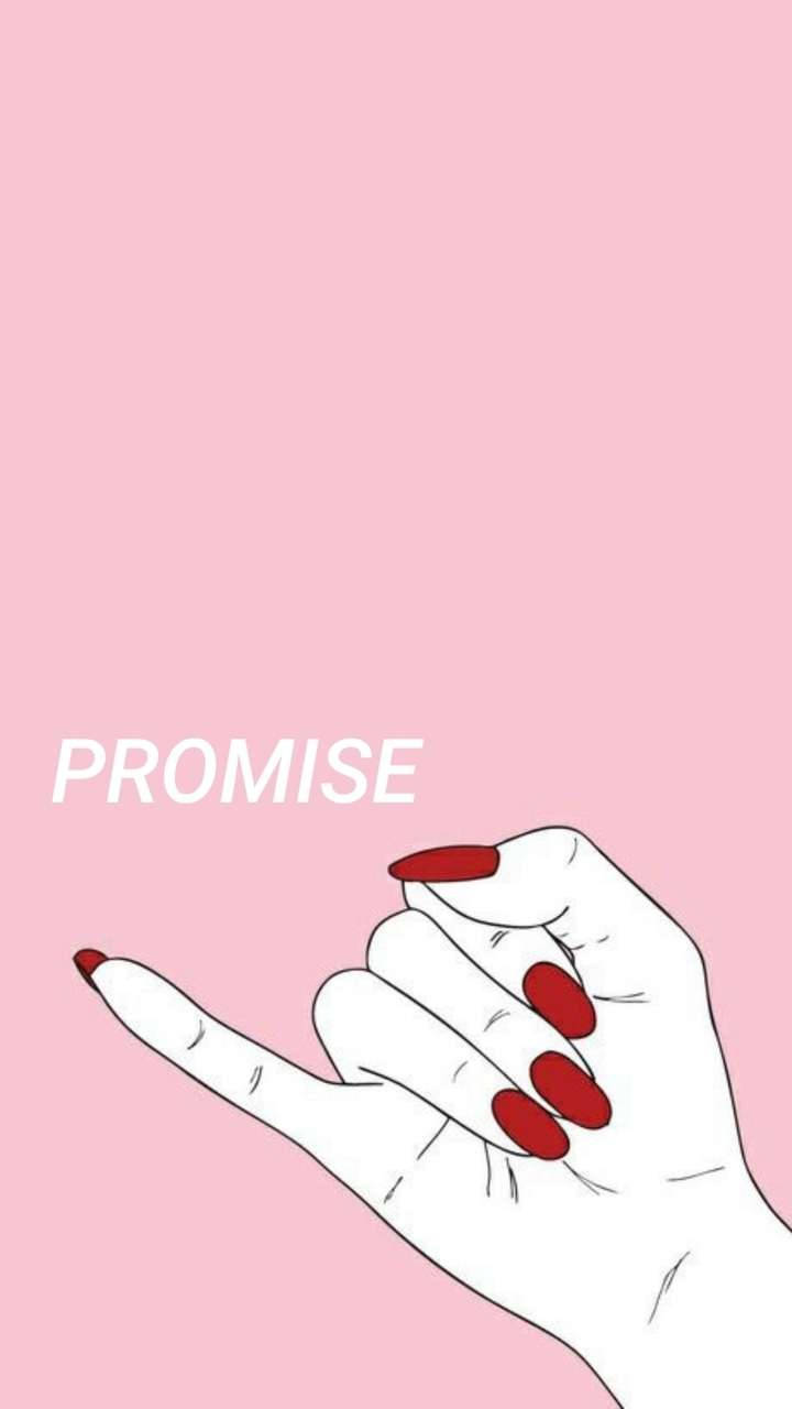 Cute Couple Matching Right Hand Pinky Promise Background