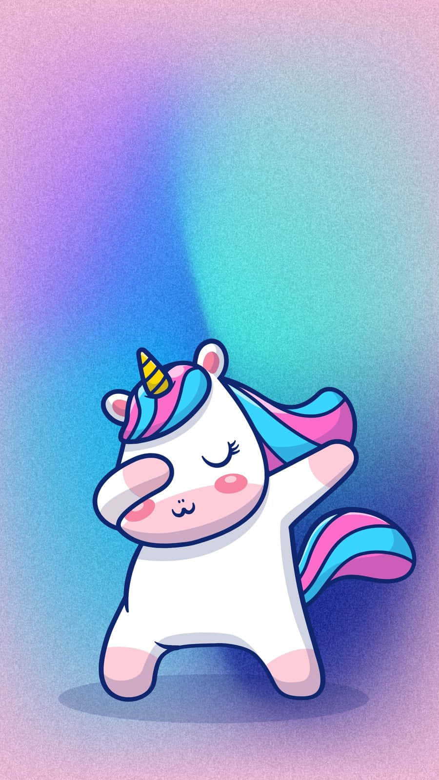 Cute Dabbing Unicorn Wallpaper