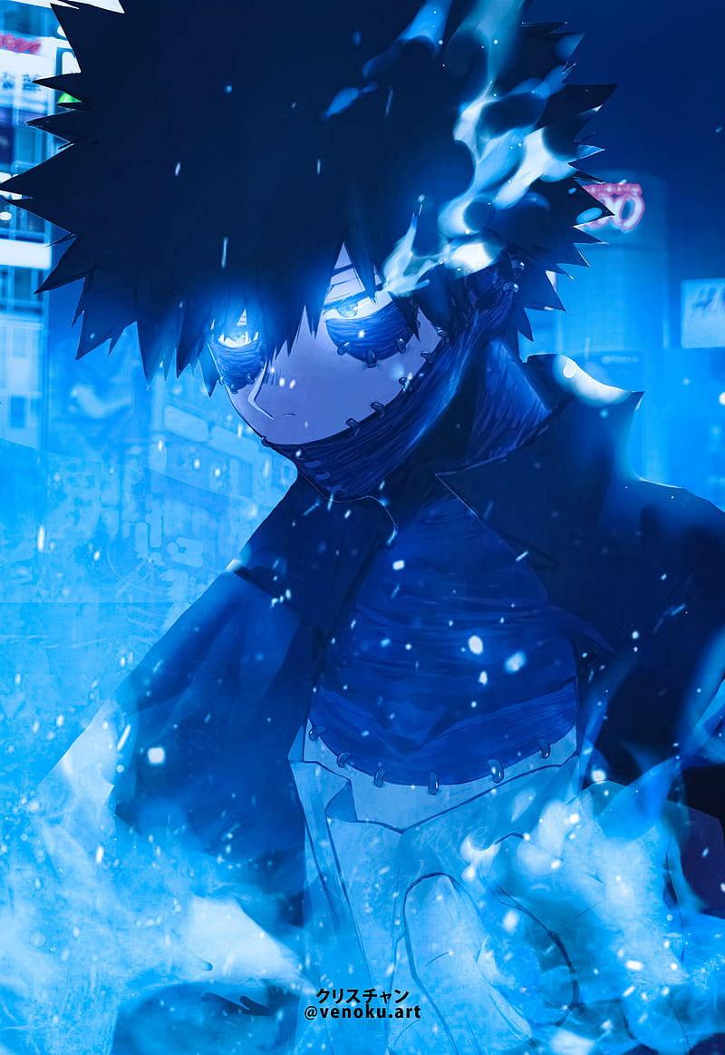 Cute Dabi With Flames