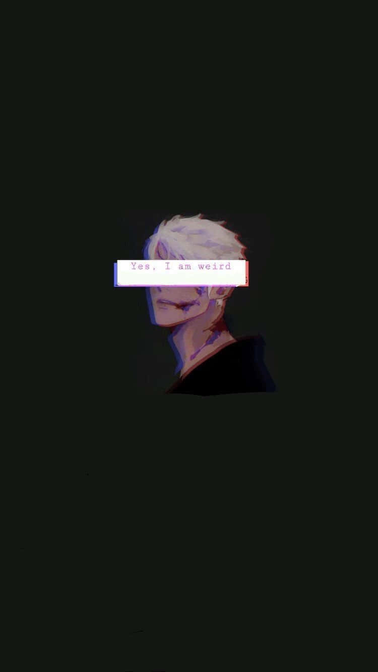 Cute Dark Anime Boy Blur Background
