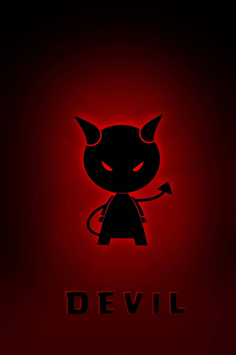 Cute Dark Devil Cartoon