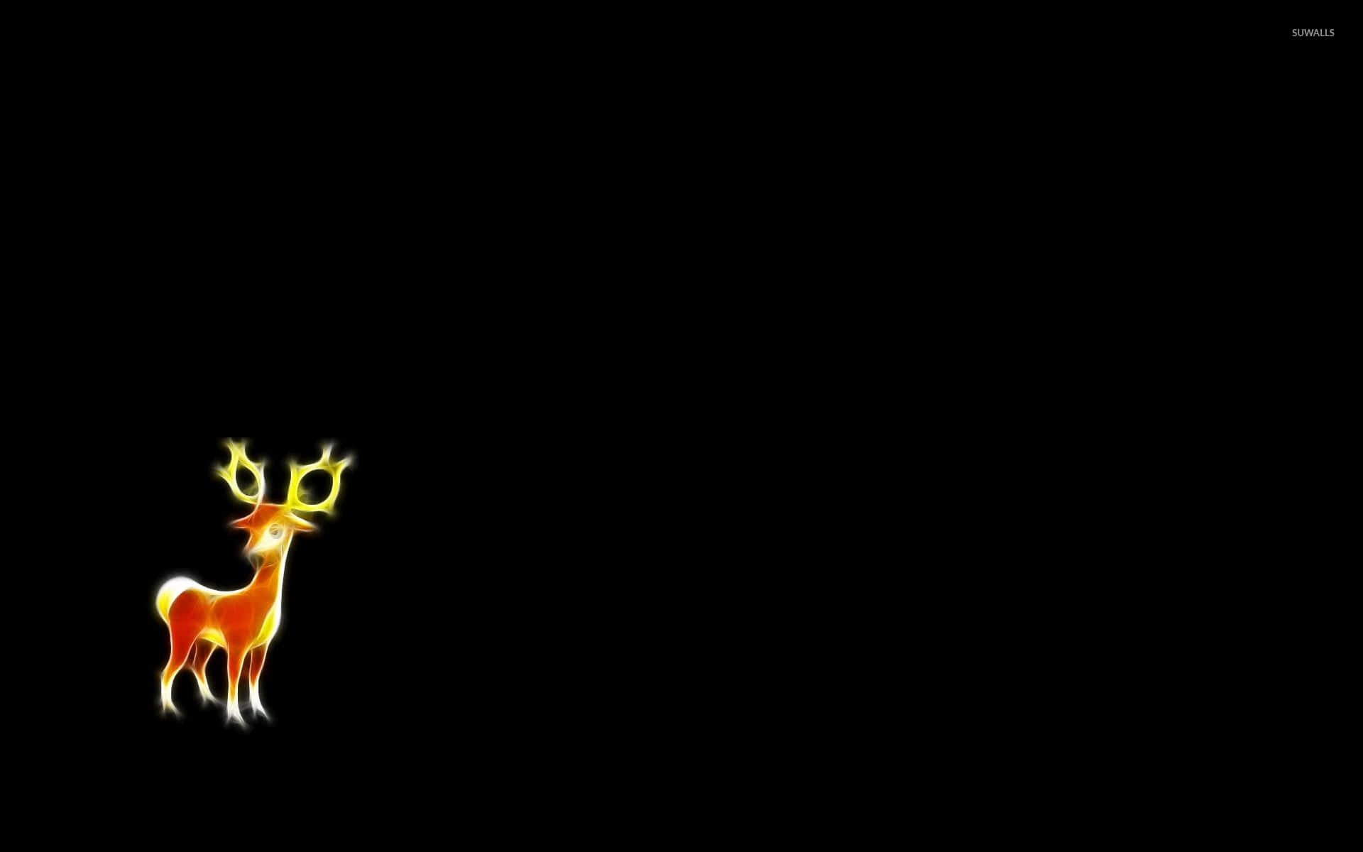Cute Deerling In The Wild Background