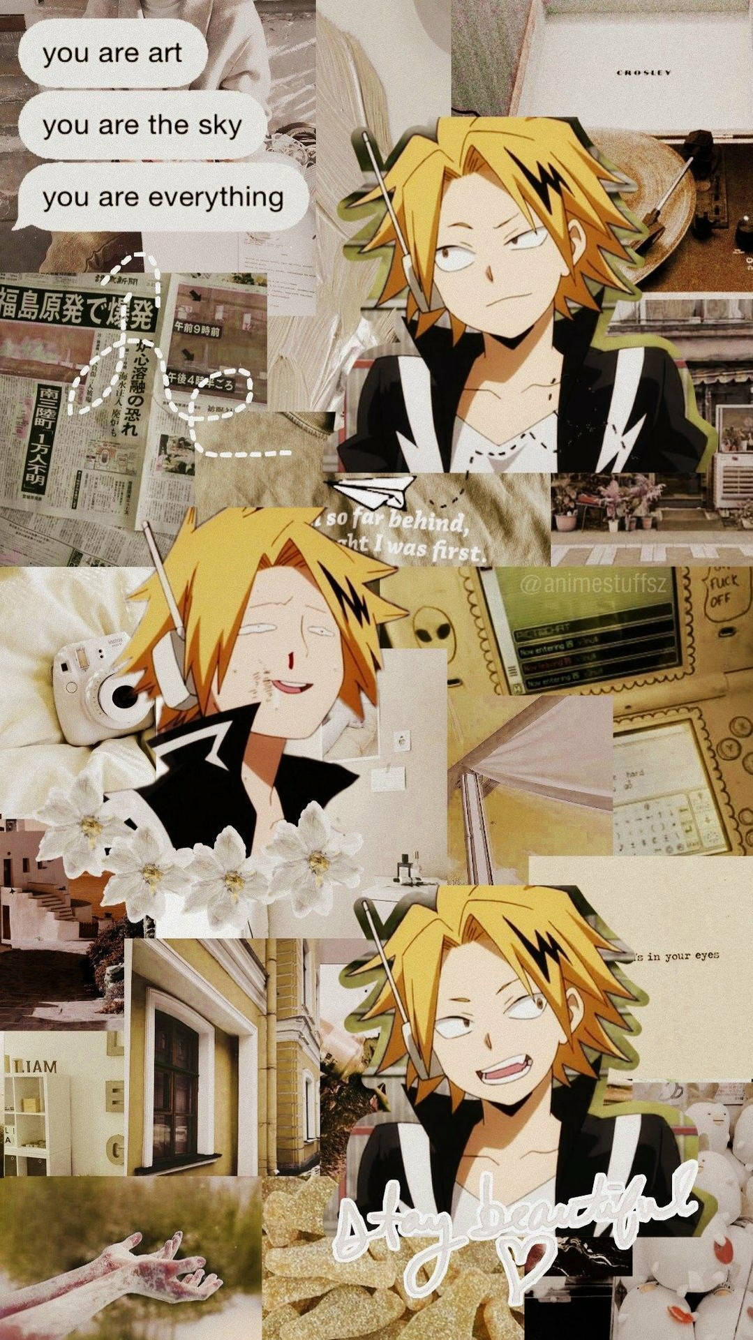 Cute Denki Comic Background