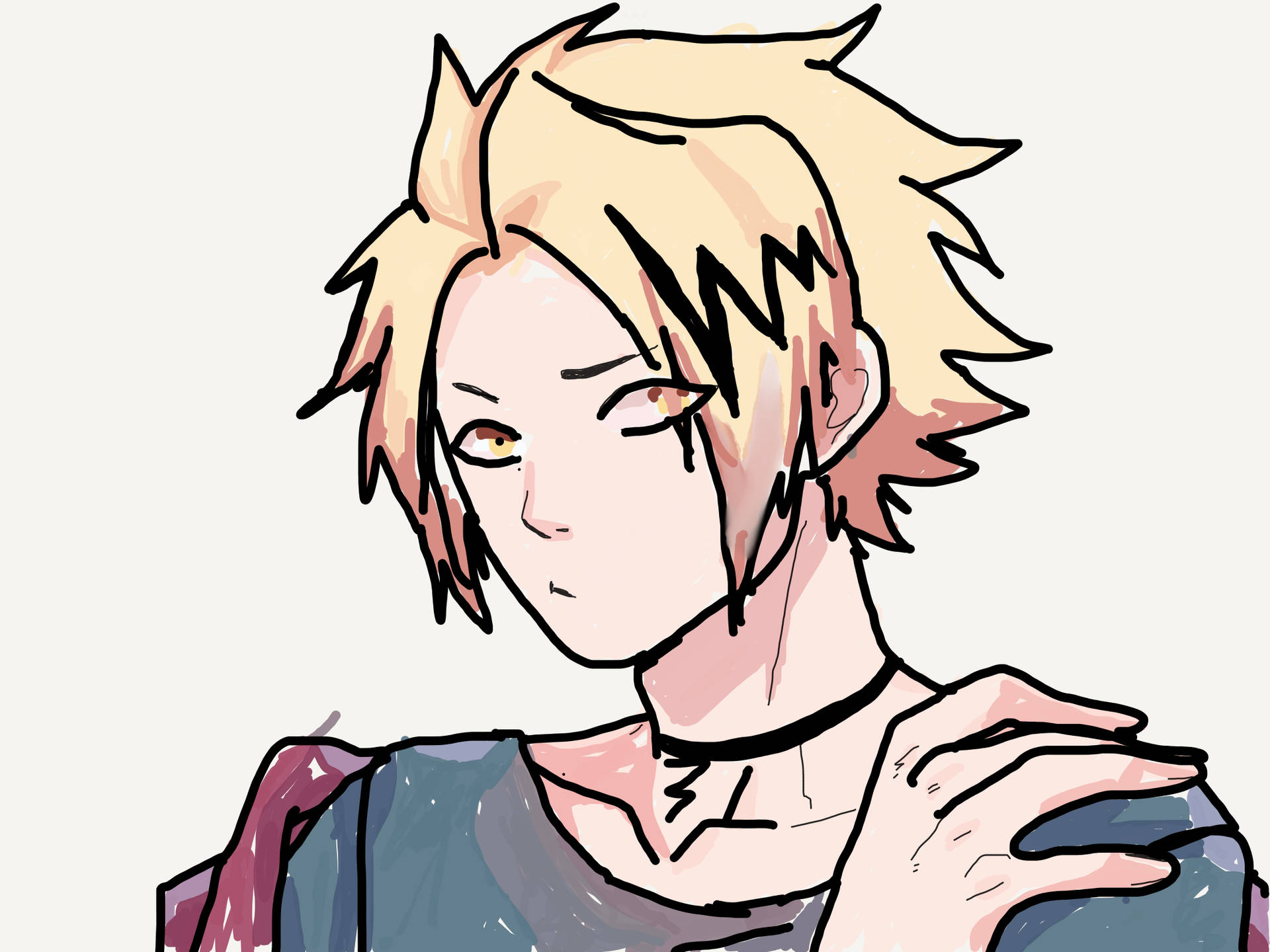 Cute Denki Drawing Background