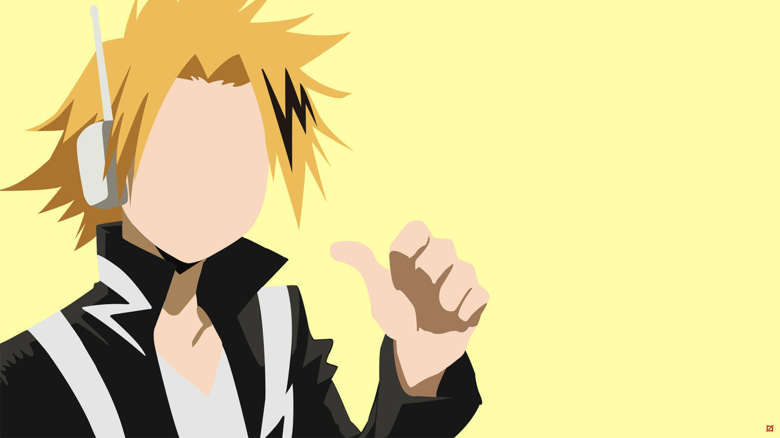 Cute Denki Minimalist Art Background