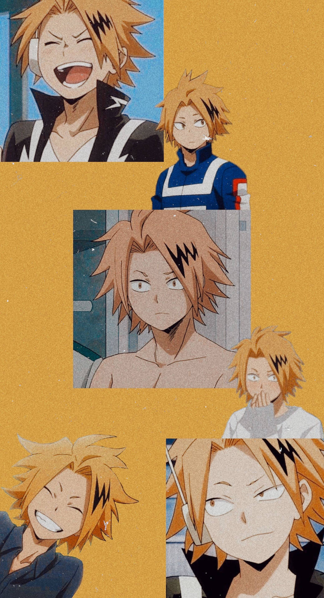 Cute Denki Yellow Aesthetic Background