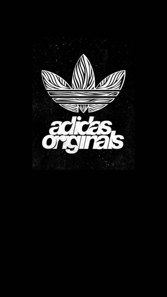 Cute Detailed Logo Of Adidas Iphone Background