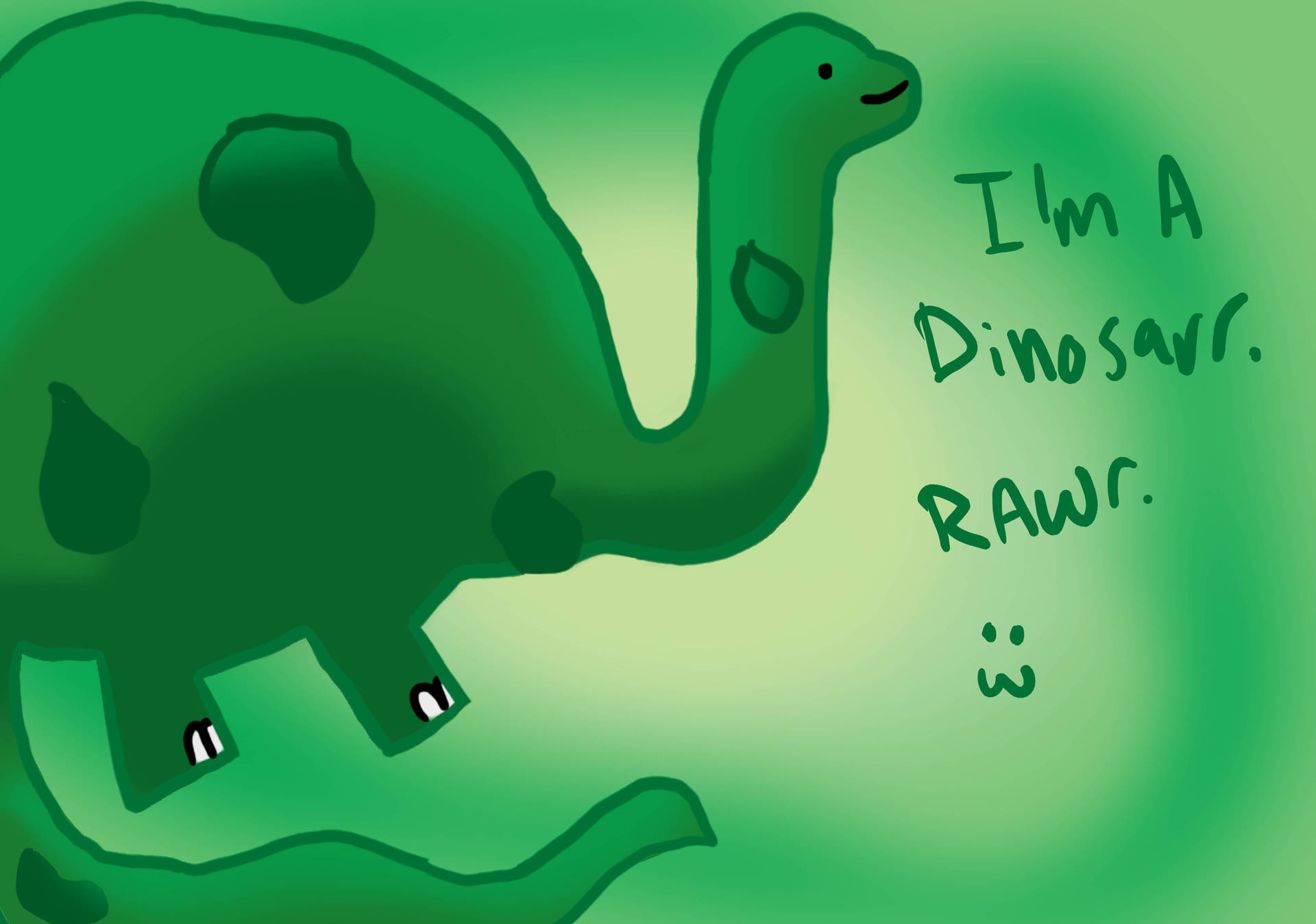 Cute Dinosaur I'm A Dinosaur Rawr Background