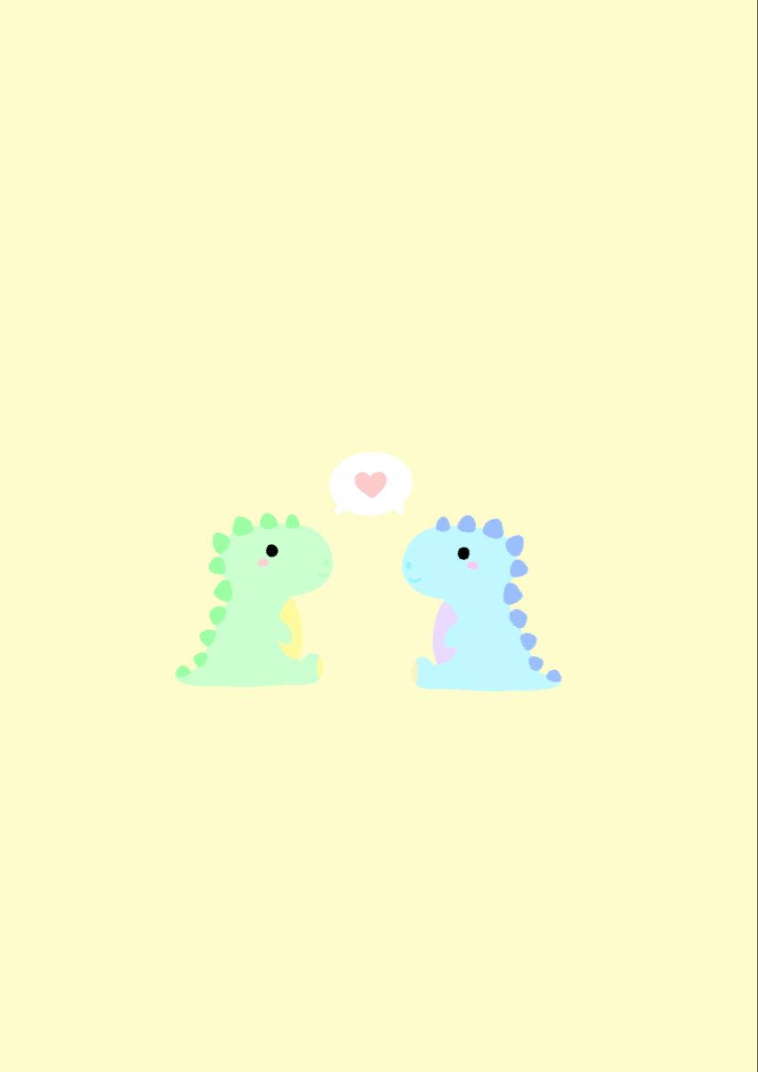 Cute Dinosaur Phone Green And Blue Friends