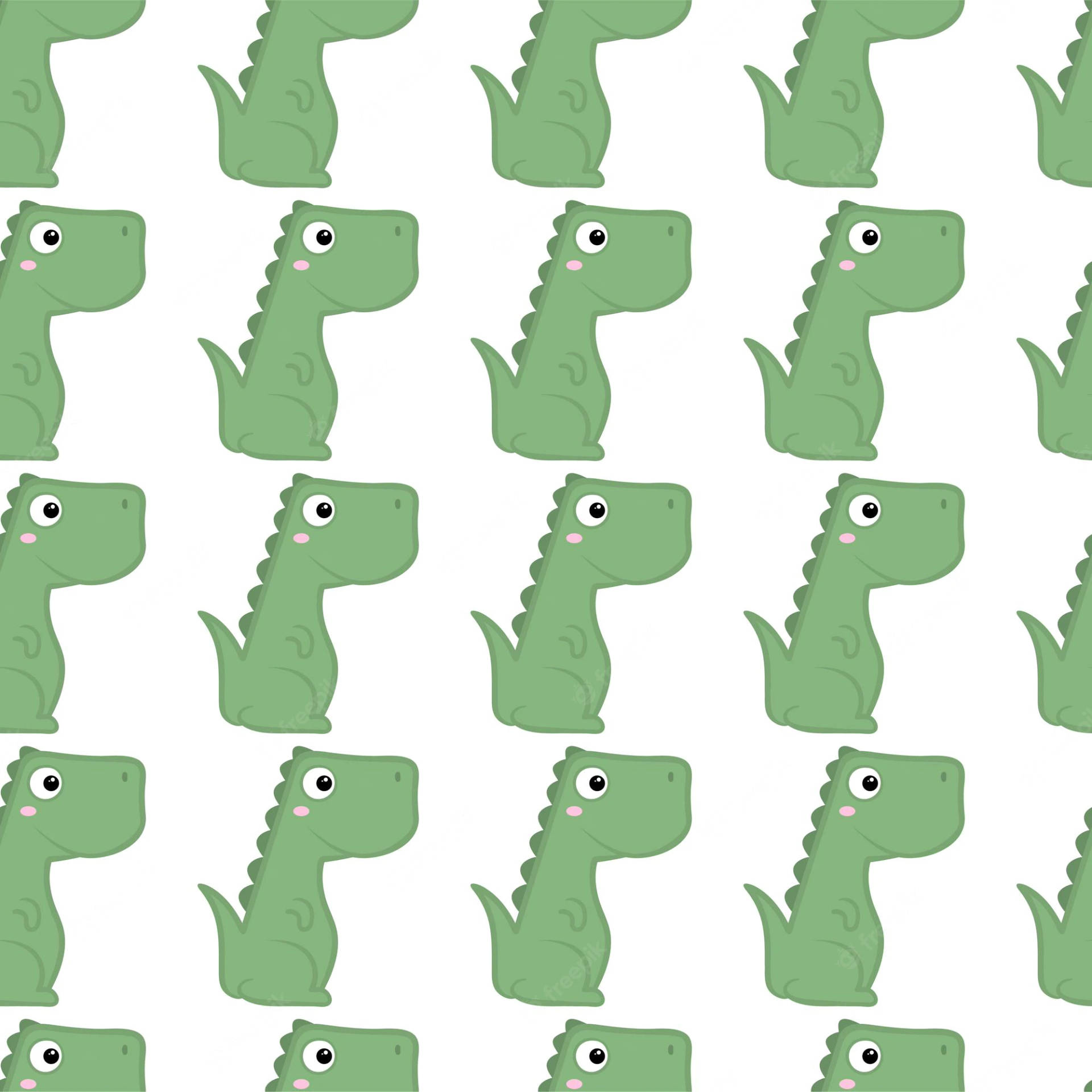 Cute Dinosaur Phone Pattern Background