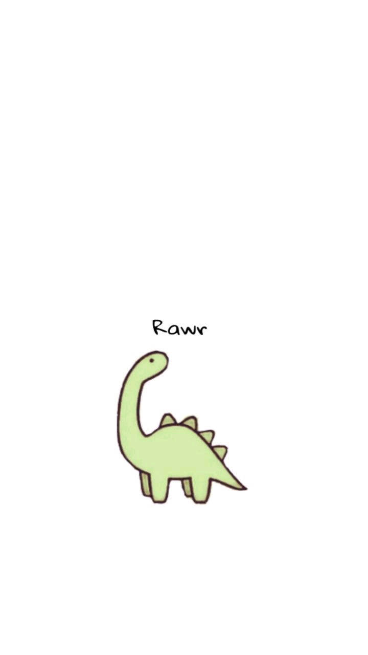 Cute Dinosaur Phone Rawr Background