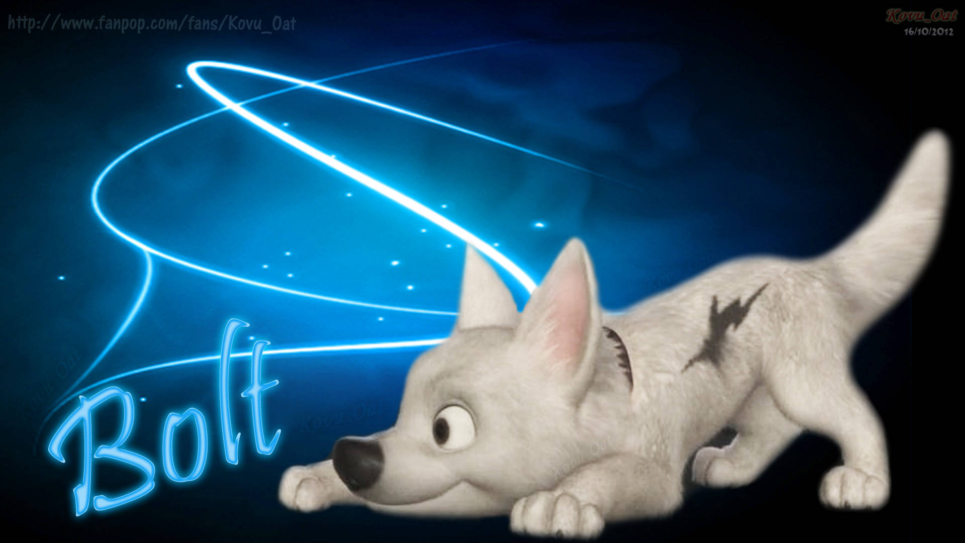Cute Disney Bolt Dog Laptop