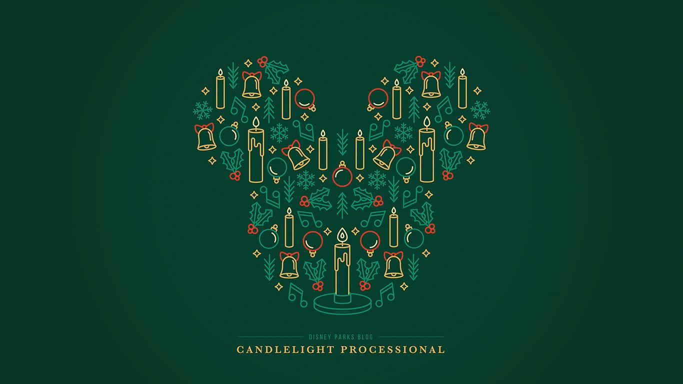 Cute Disney Christmas Candlelight Processional Background
