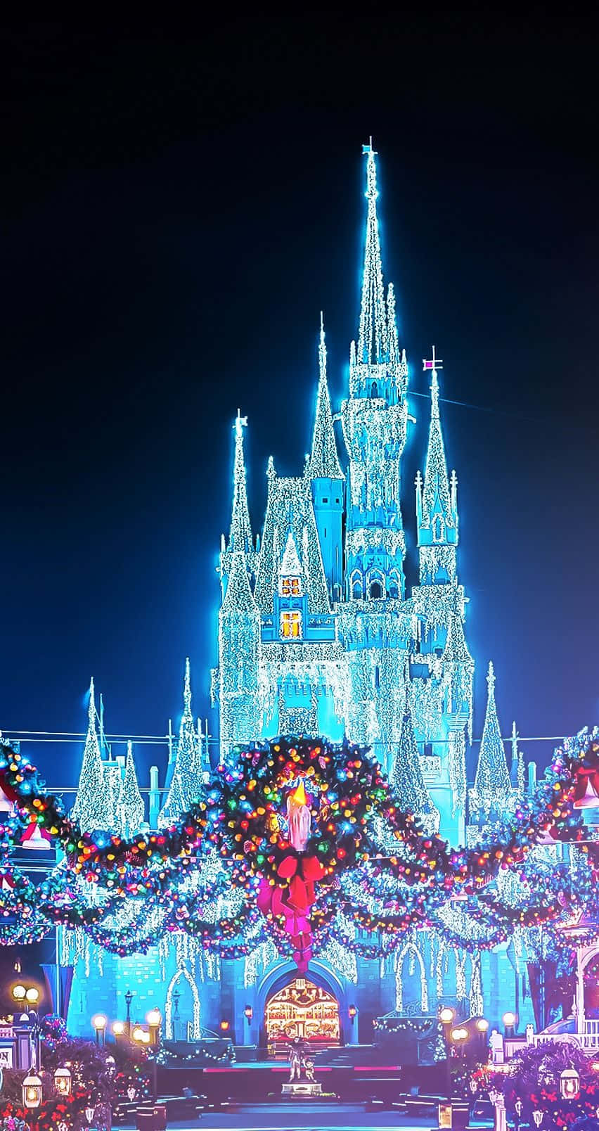 Cute Disney Christmas Glowing Castle