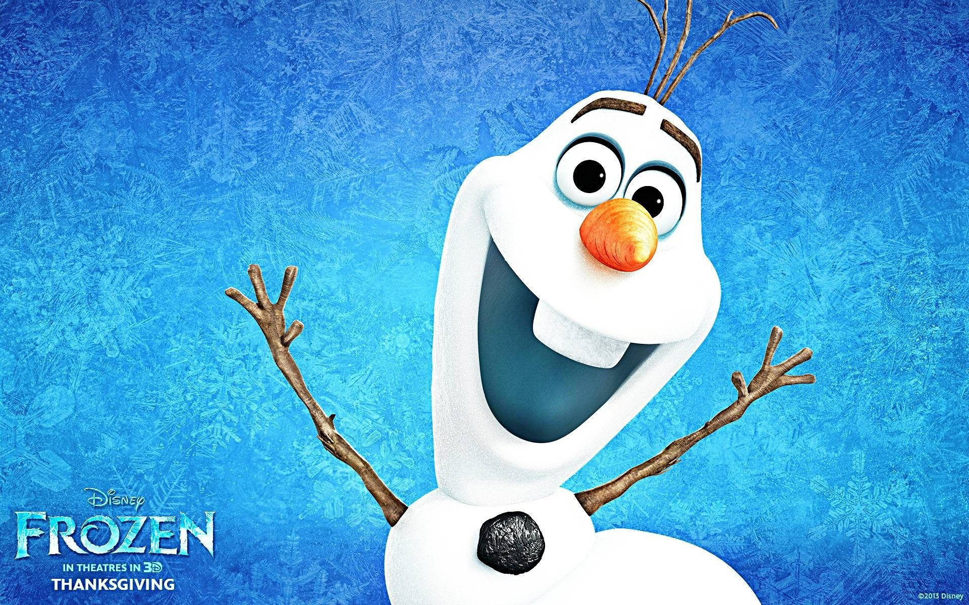Cute Disney Frozen Olaf Background