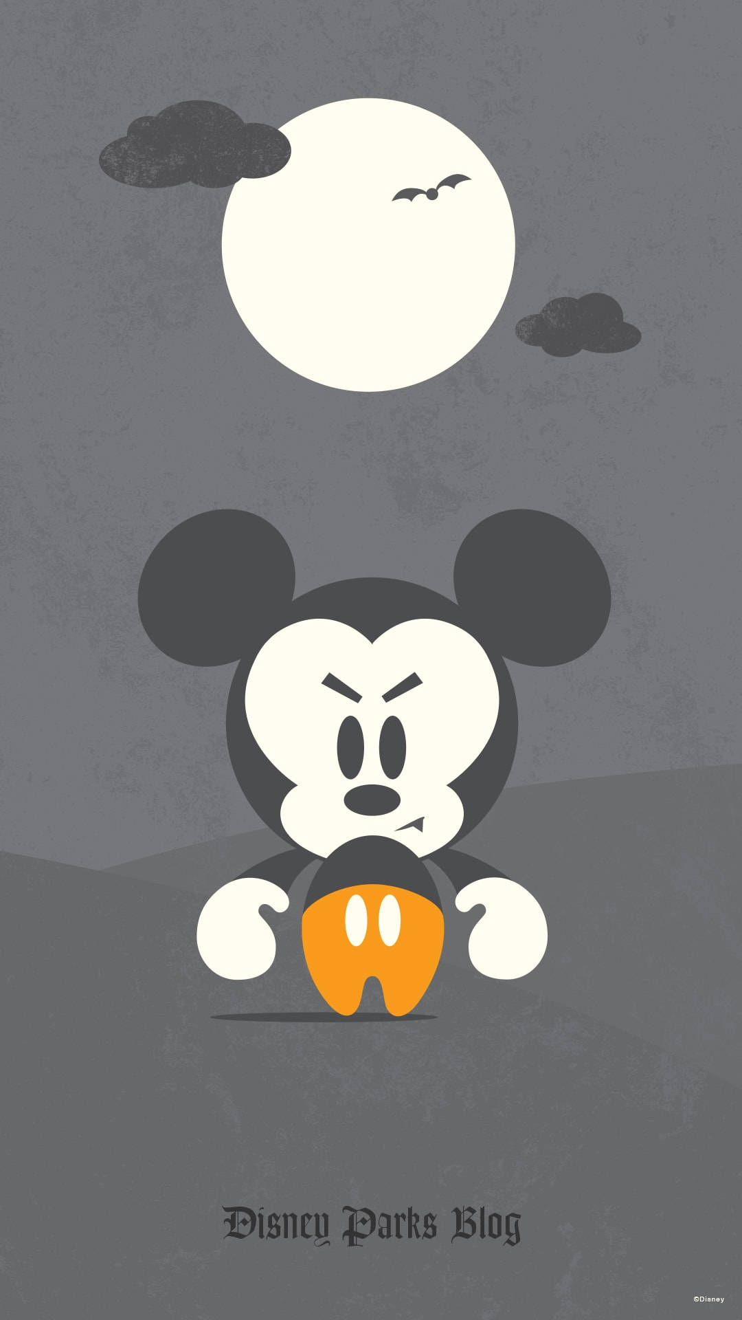 Cute Disney Halloween Mickey Minimalist