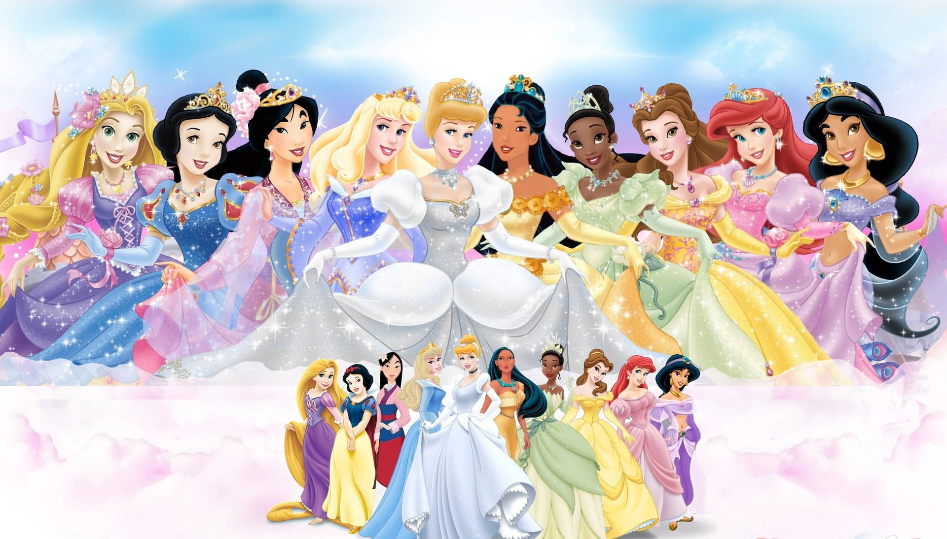 Cute Disney Princesses Background