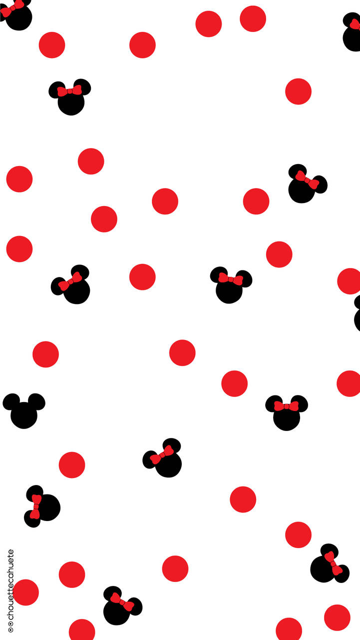 Cute Disney Red Minnie Mouse Background