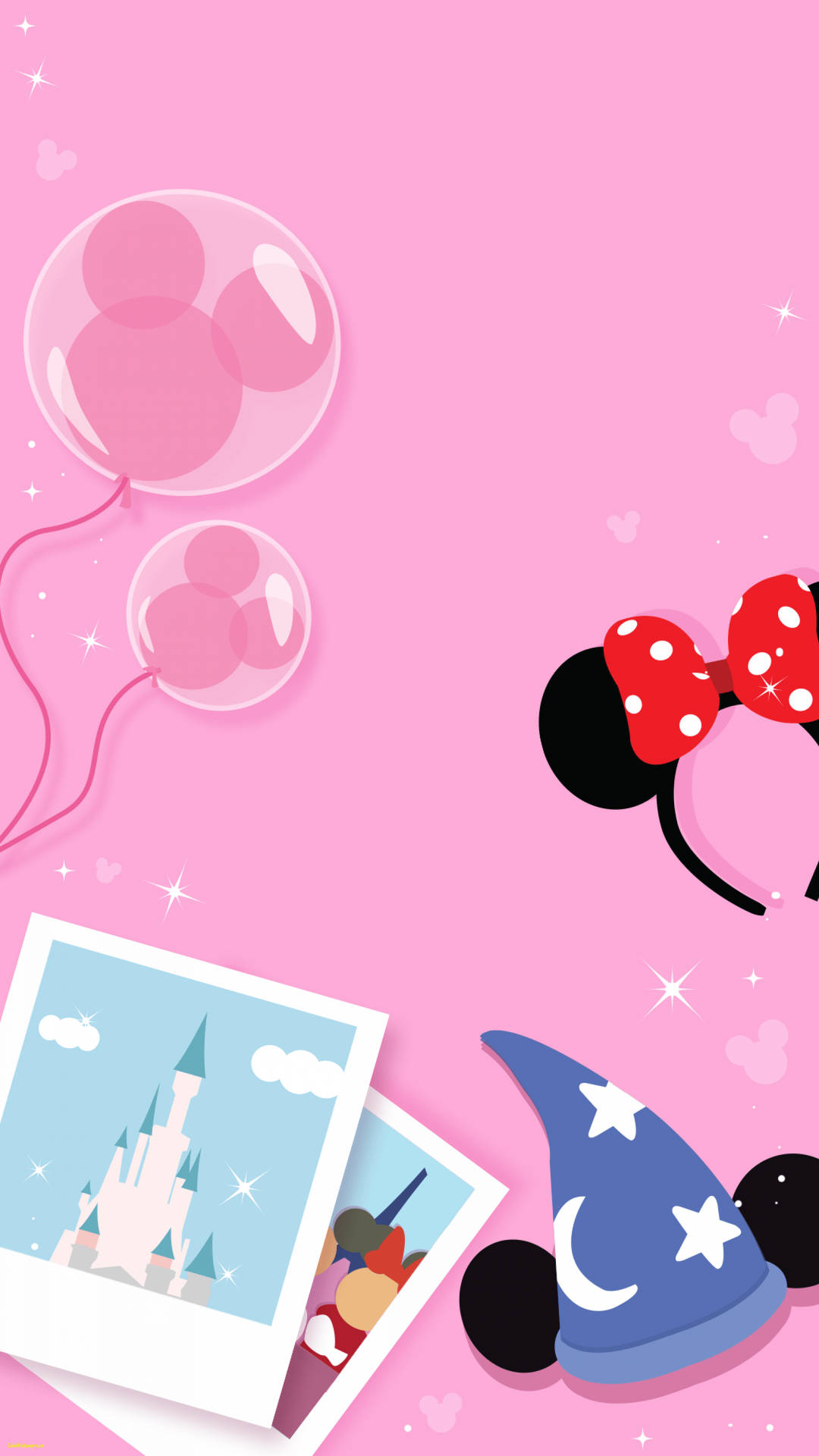 Cute Disneyland Art Background