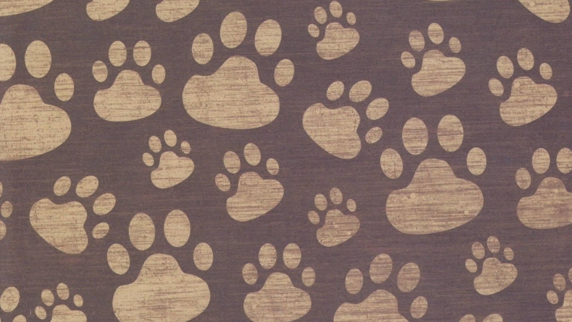 Cute Dog Paw Prints Background