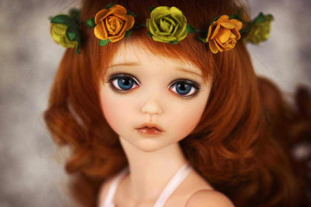 Cute Doll Blue Sad Eyes