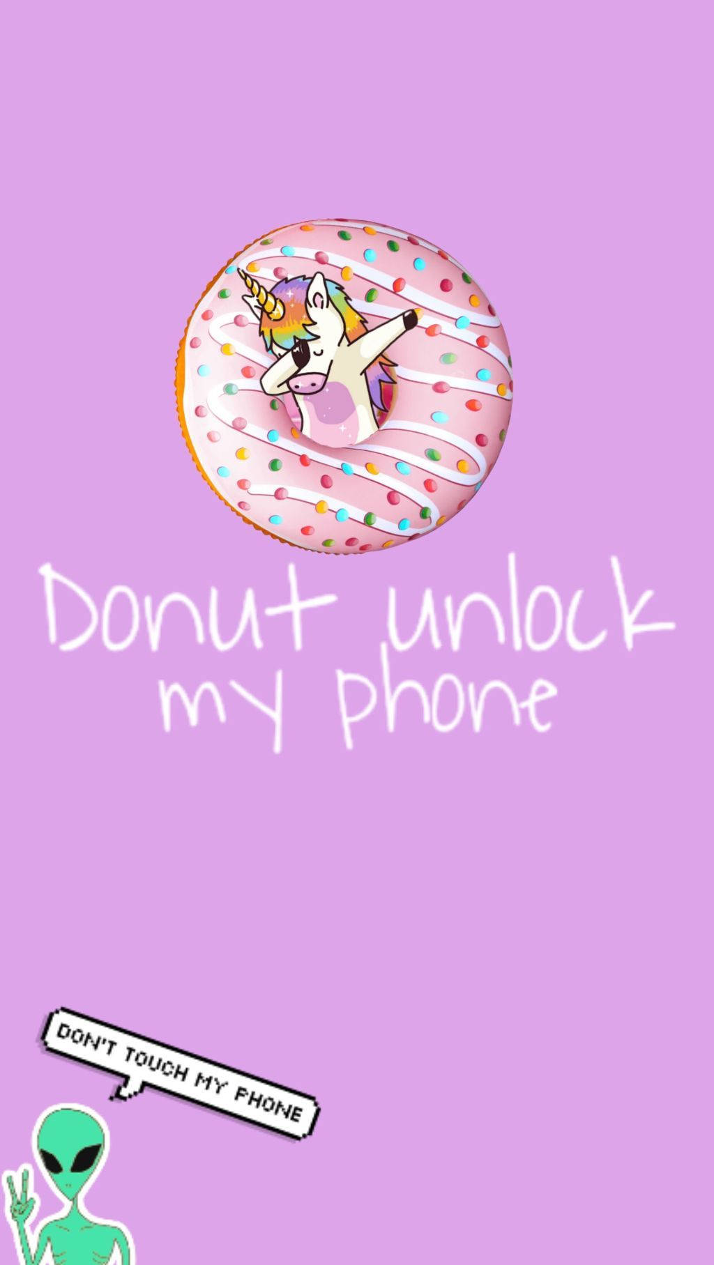 Cute Donut Screen Background