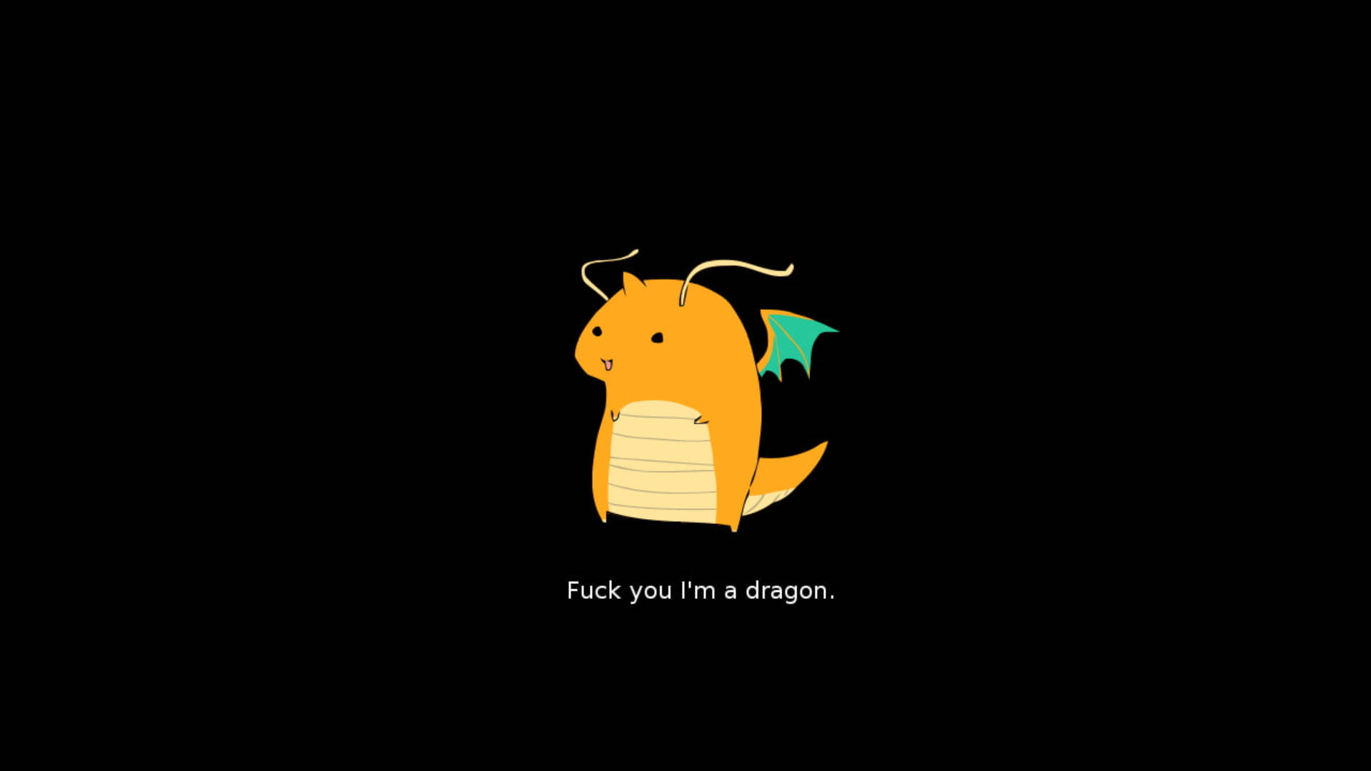 Cute Dragonite Stands In All Its Majestic Glory Background