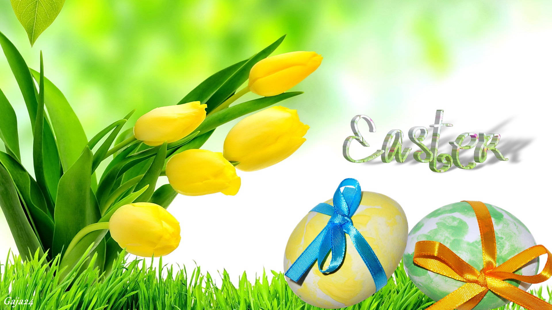 Cute Easter Greeting Background