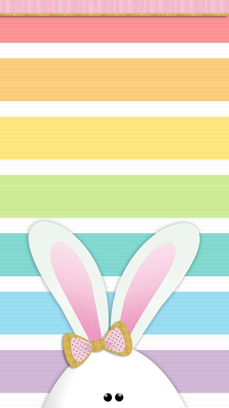 Cute Easter Iphone With A Rainbow Background