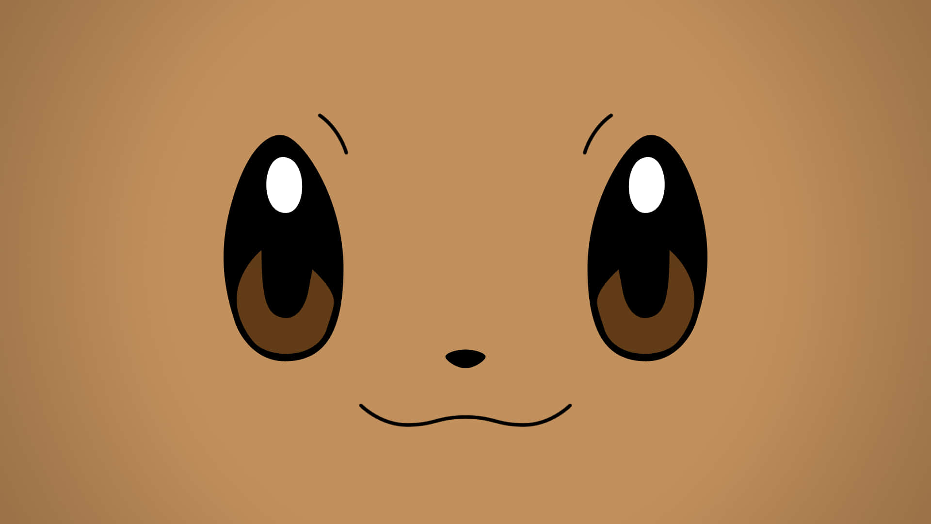 Cute Eevee Pokemon Face Close-up Background