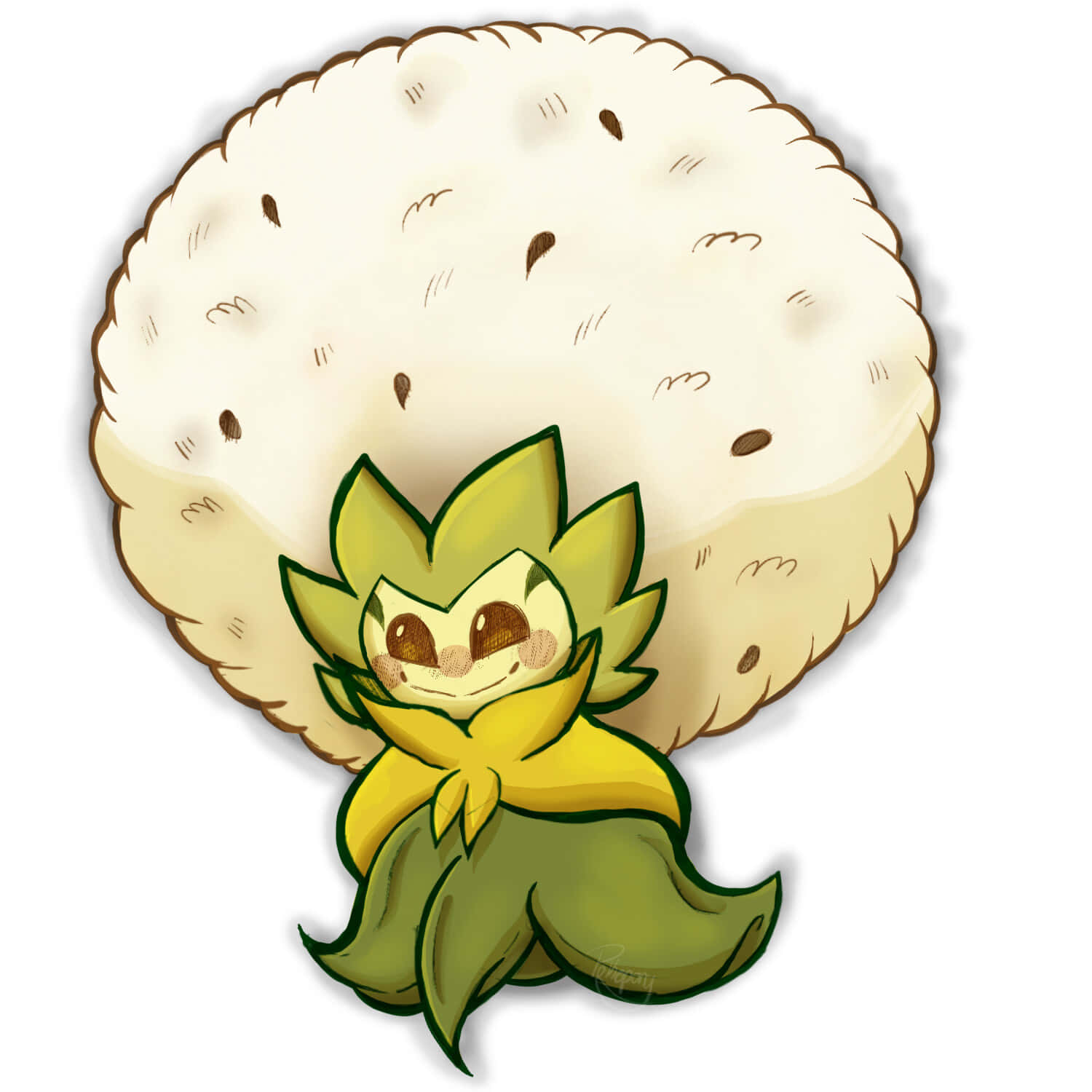 Cute Eldegoss Art Background