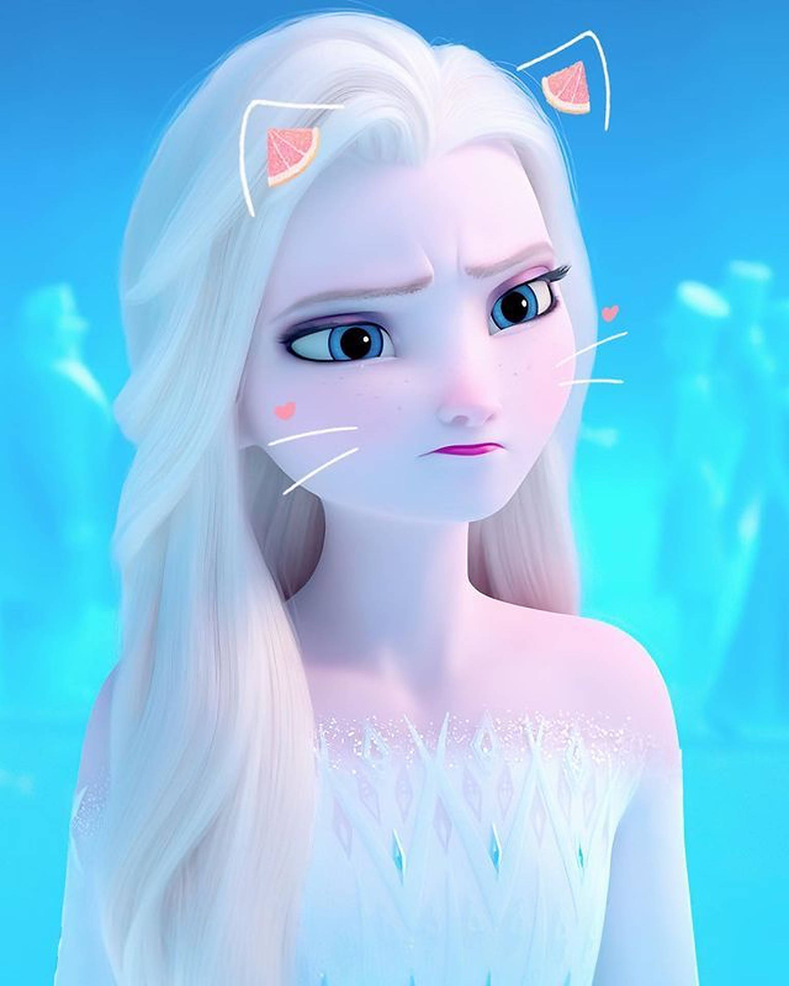 Cute Elsa Profile Picture Background