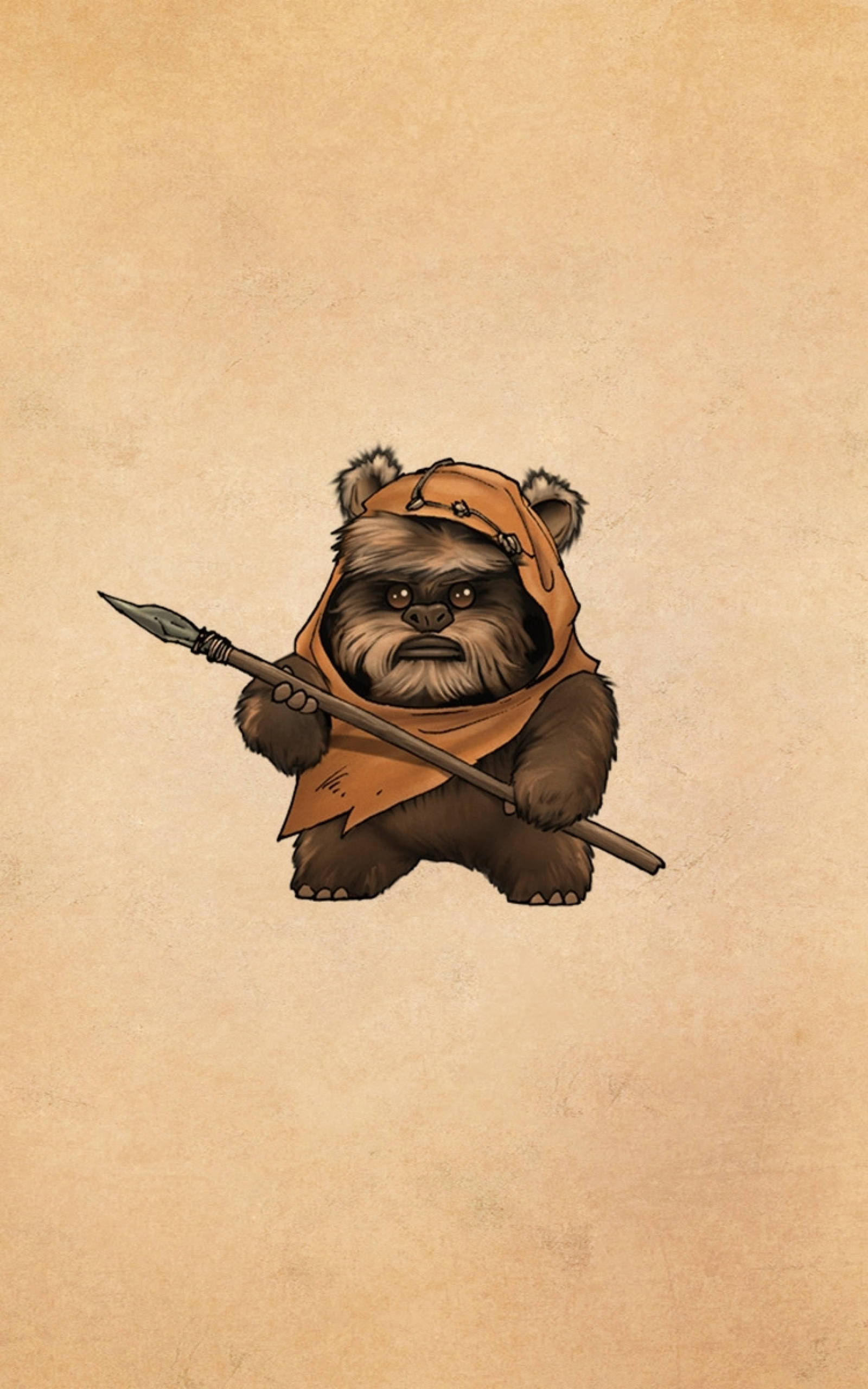 Cute Ewok Star Wars Tablet Background