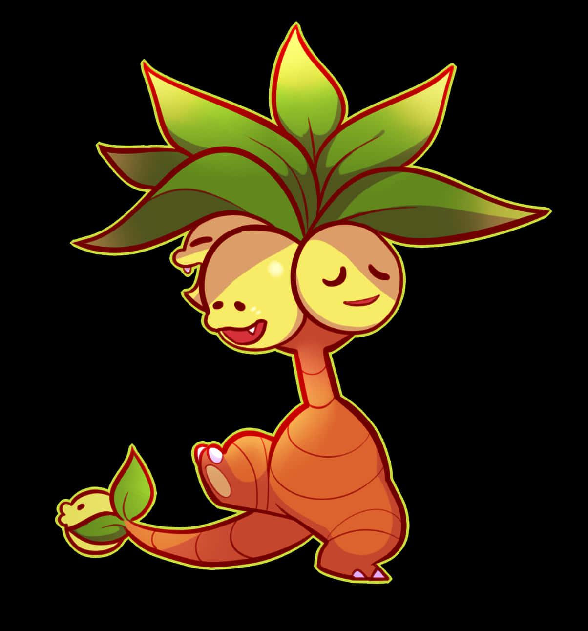 Cute Exeggutor Drawing Background