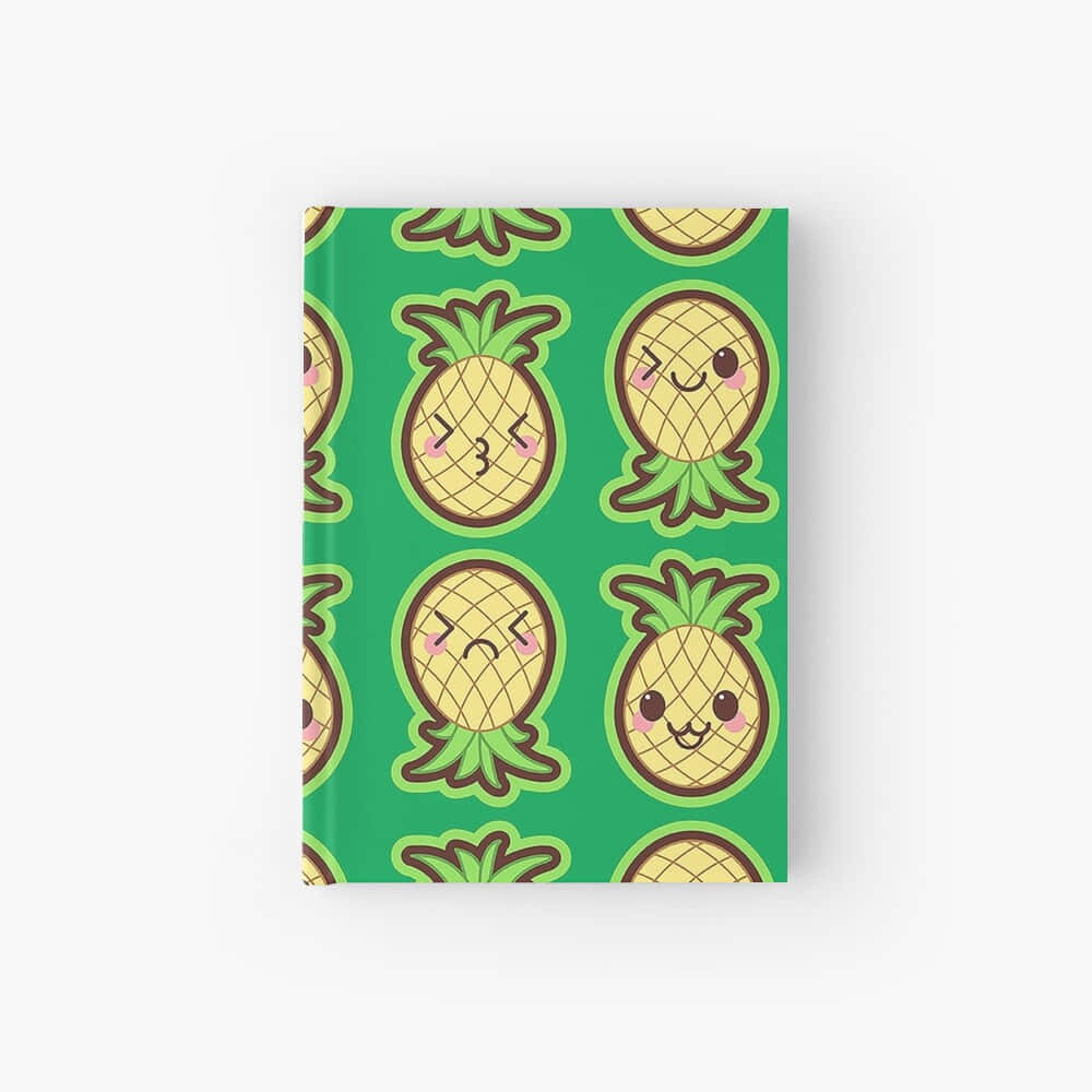 Cute Facial Reaction Pineapple Background
