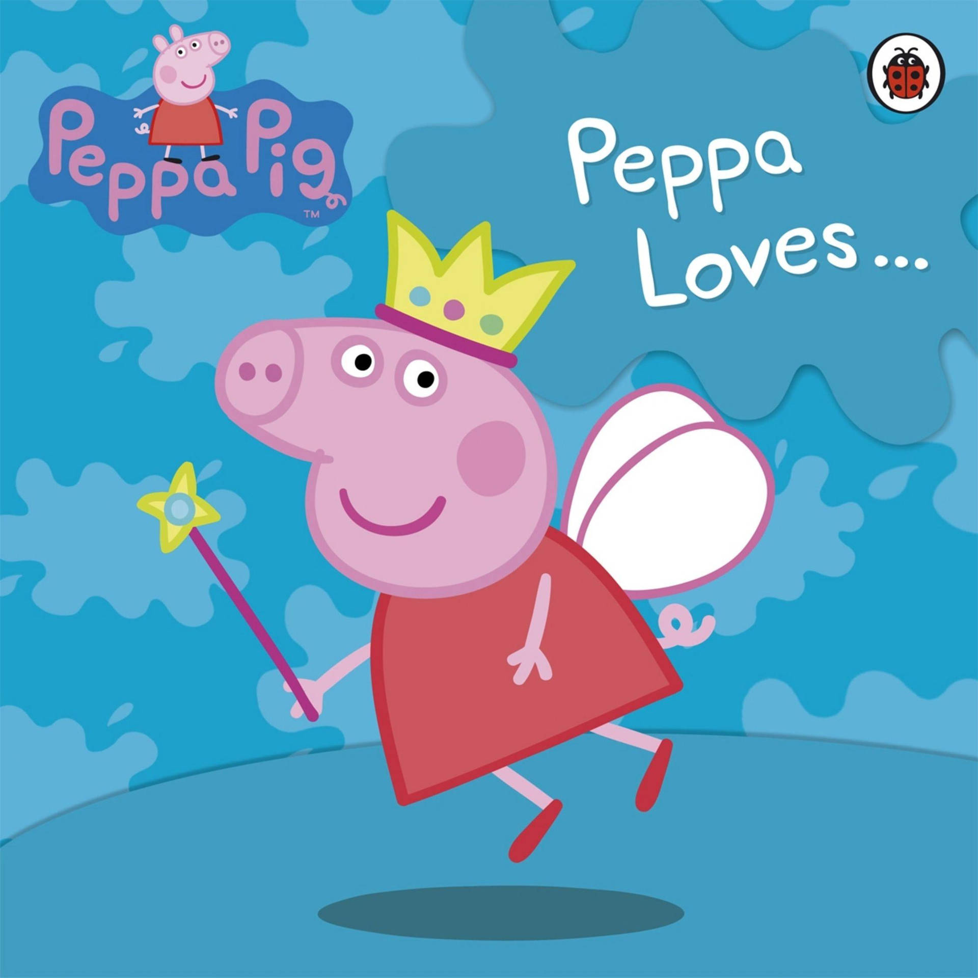 Cute Fairy Peppa Pig Tablet Background