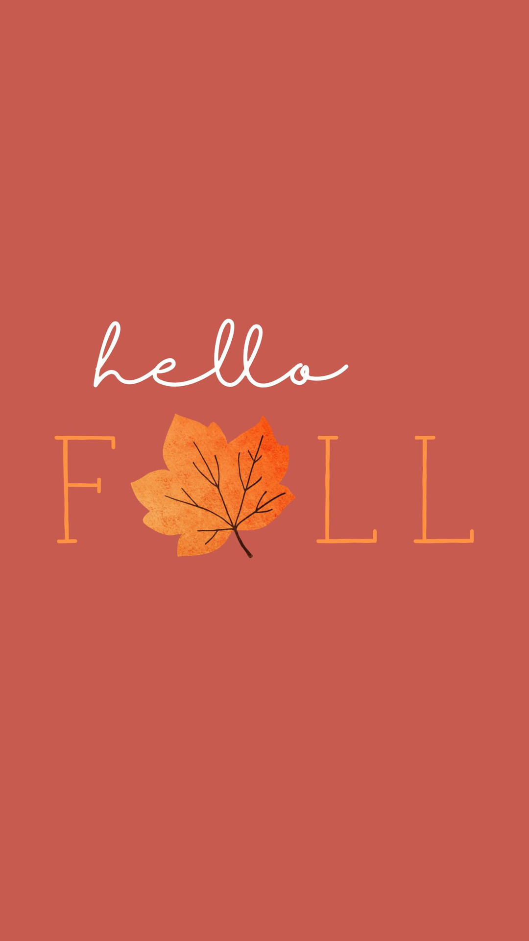 Cute Fall Phone 1242 X 2208 Background