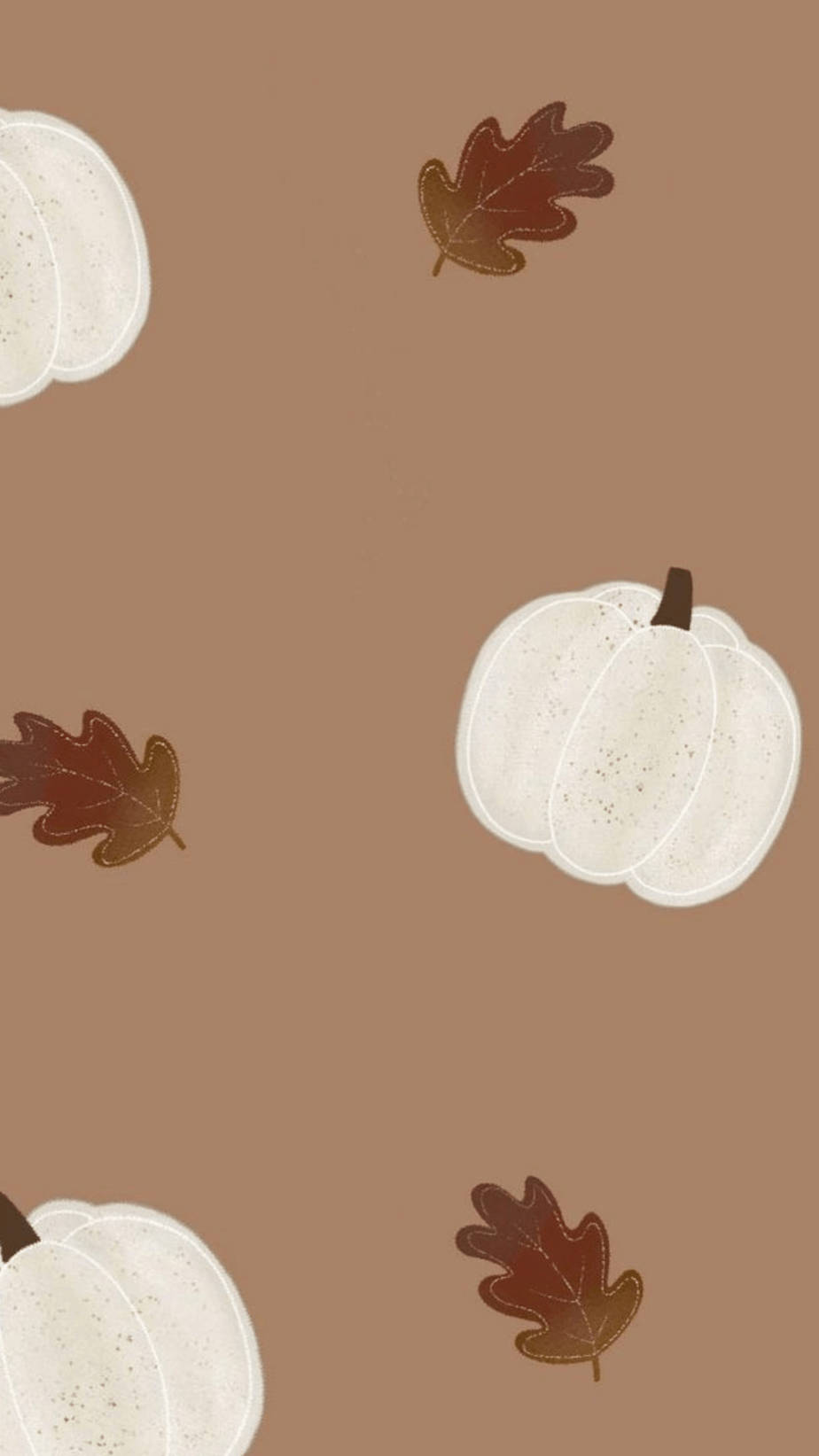 Cute Fall Phone White Pumpkins