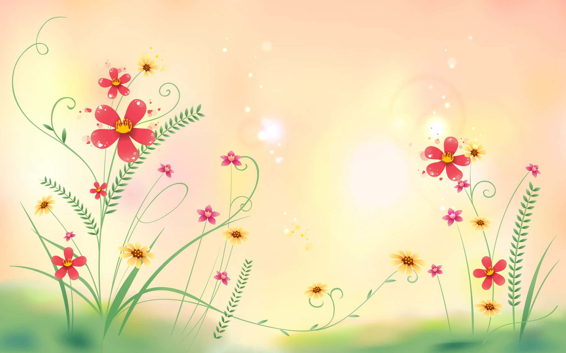 Cute Flower Clipart Background