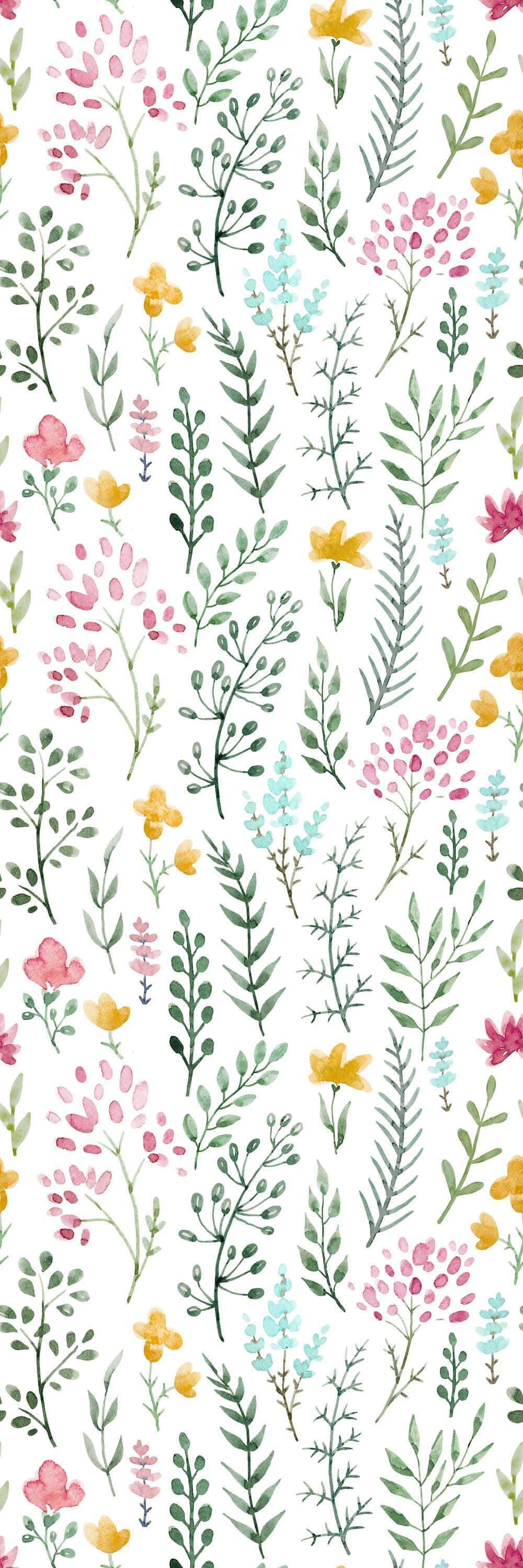 Cute Flower Leaf Background