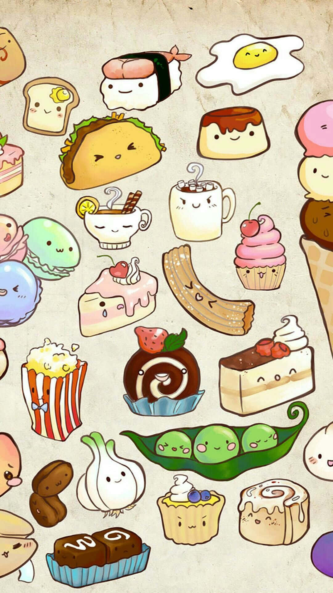 Cute Food Iphone Lock Screen Display