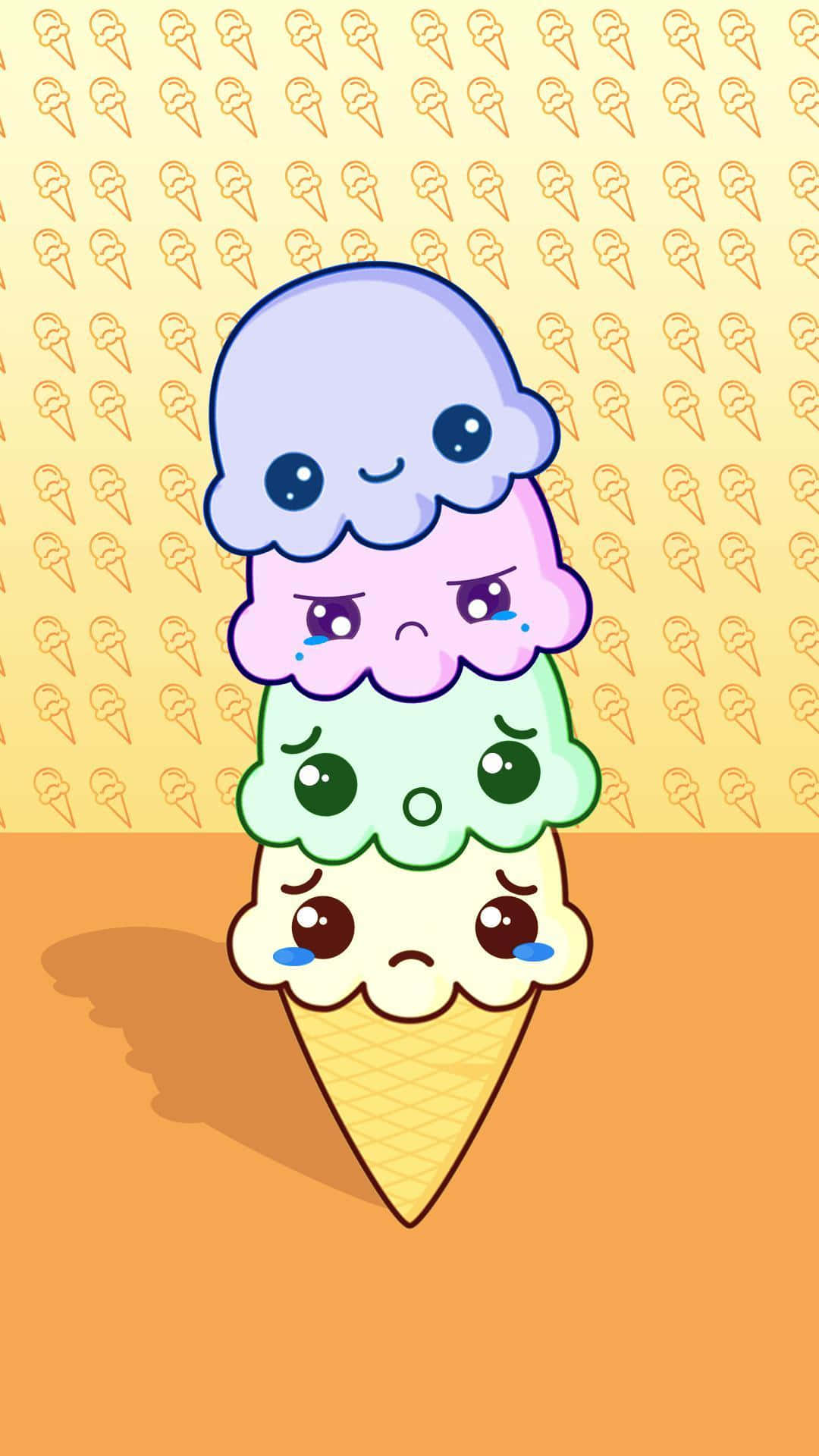 Cute Food Iphone Screen Theme Background