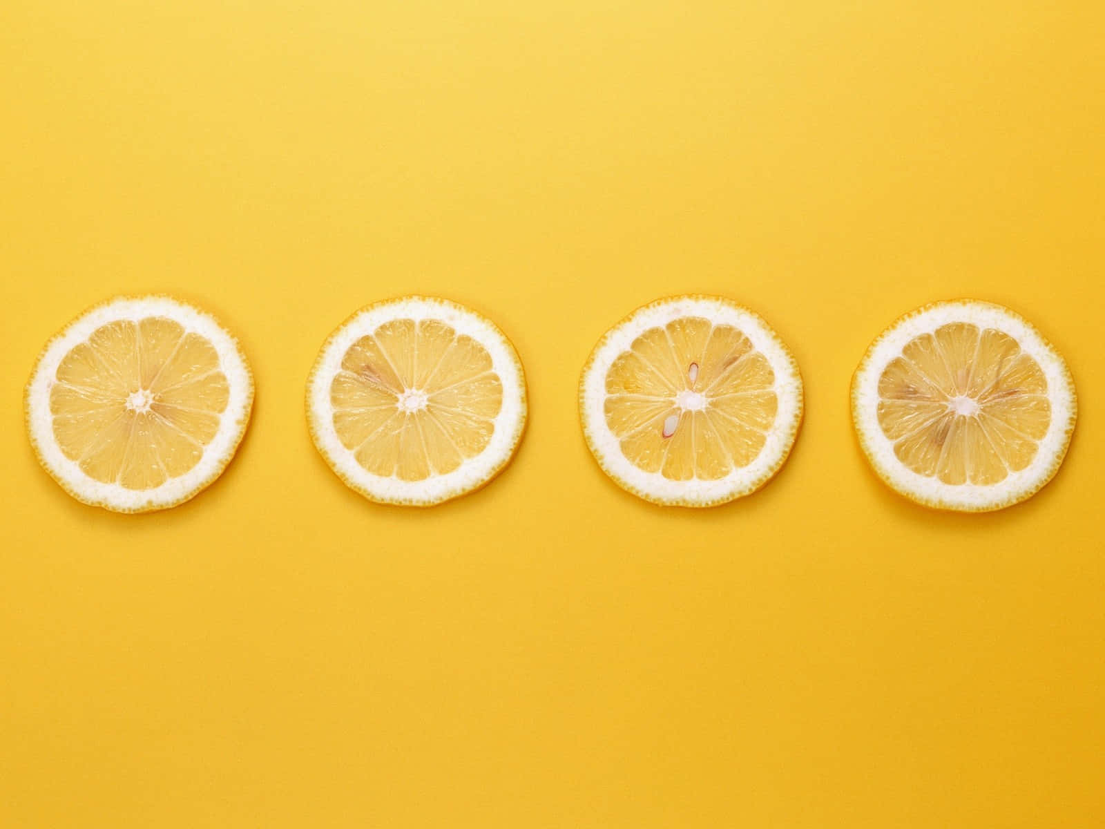 Cute Fruit Lemon Slices Background