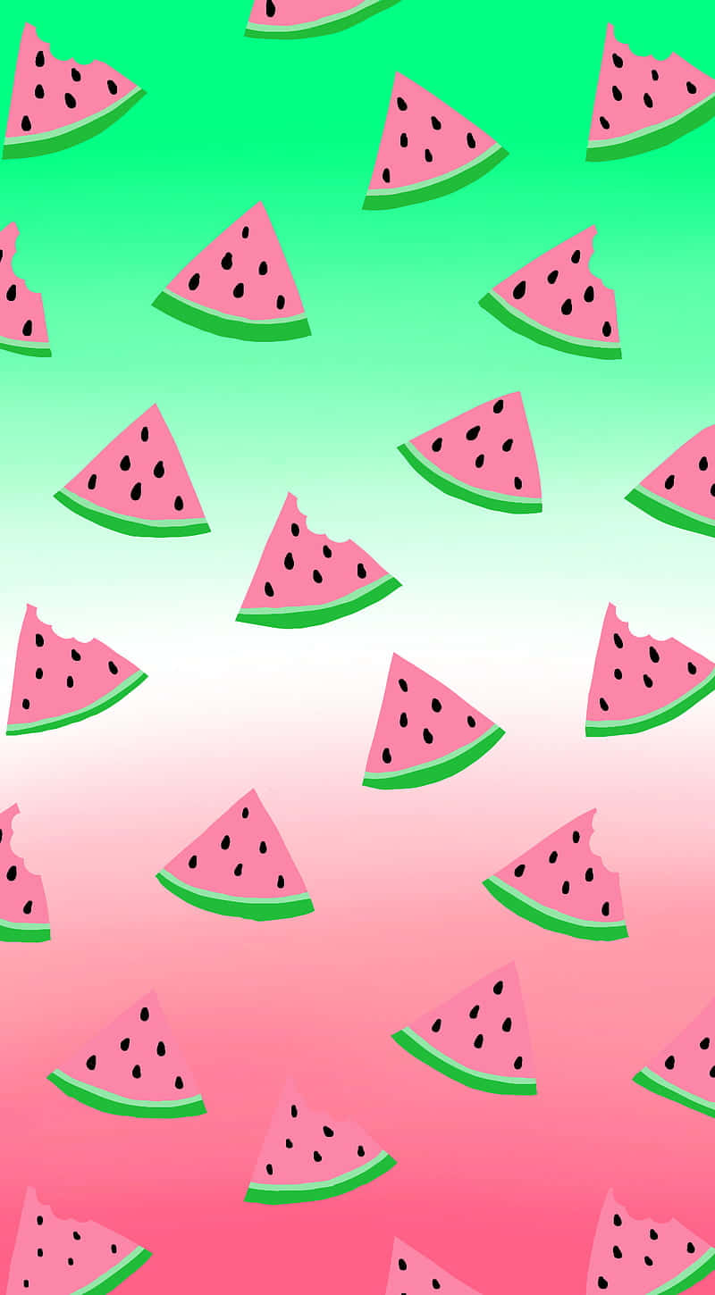 Cute Fruit Summer Watermelon Background