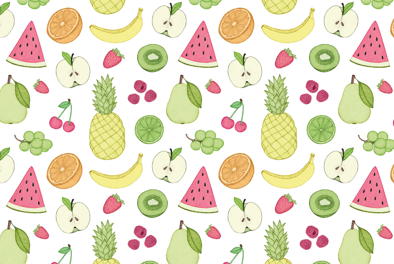 Cute Fruits Premium Wallpaper Background