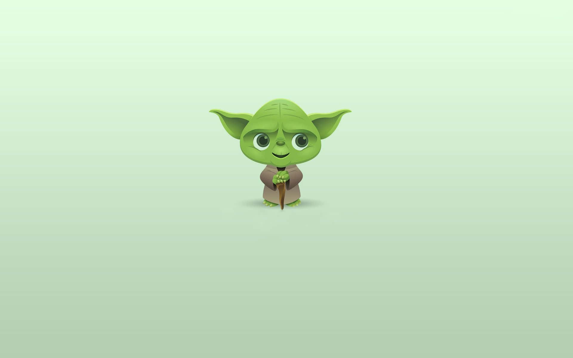 Cute Funny Star Wars Yoda Background