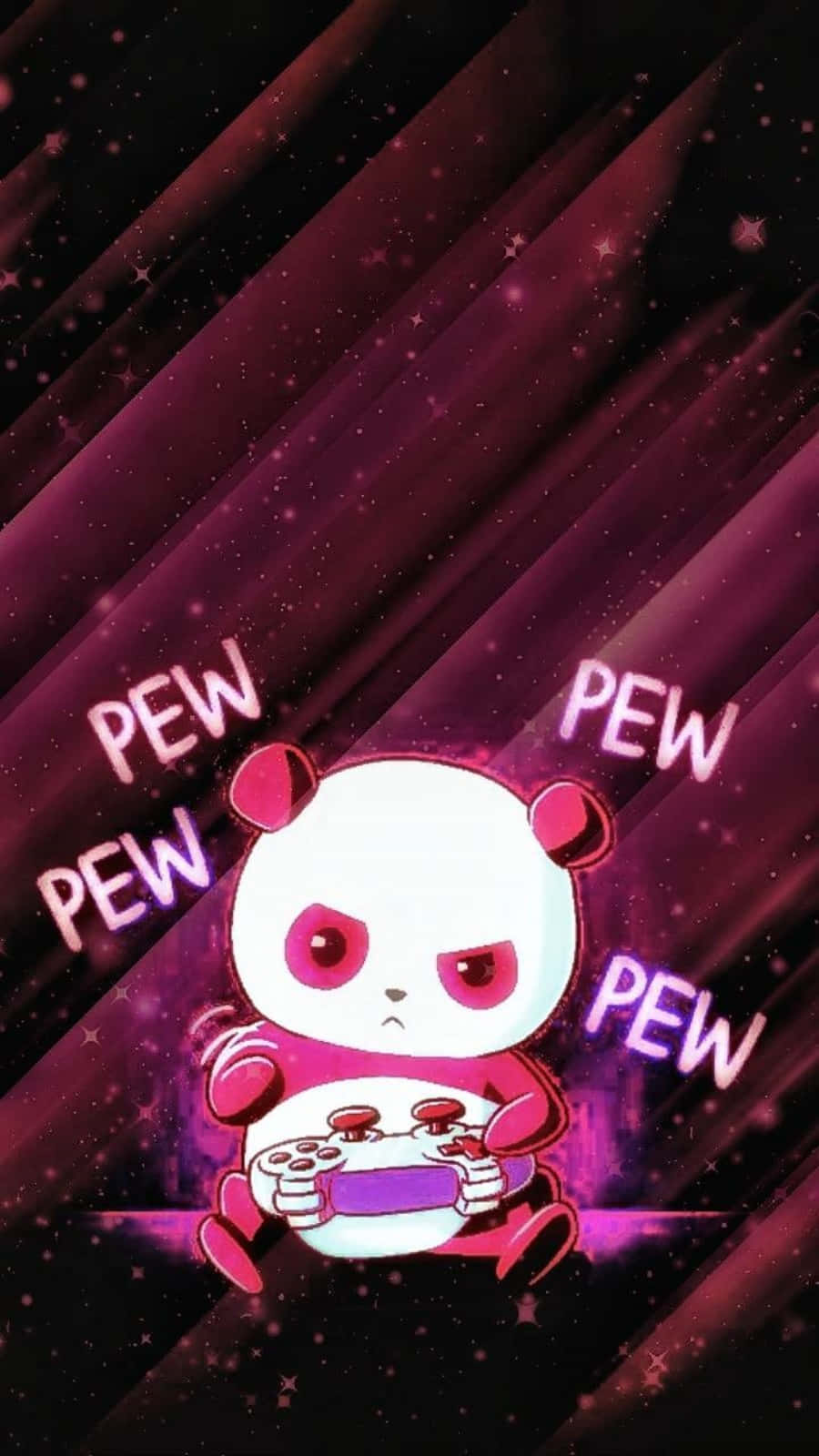 Cute Gamer Panda For Gaming Background