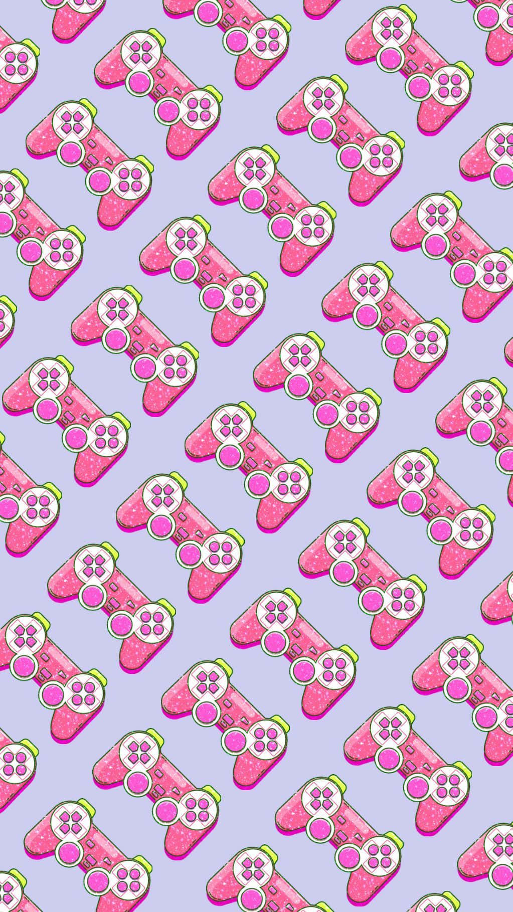 Cute Gaming Seamless Controller Background