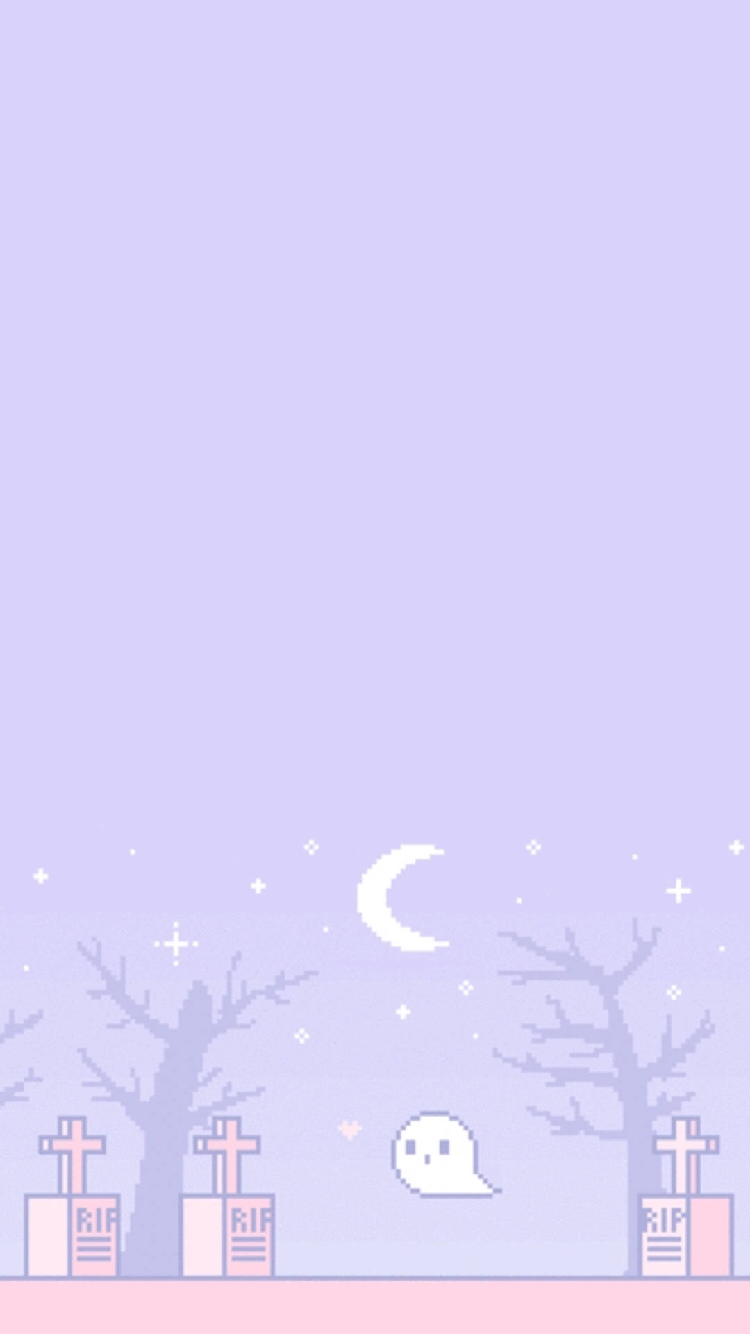 Cute Ghost Aesthetic Pixel Art Hd Background